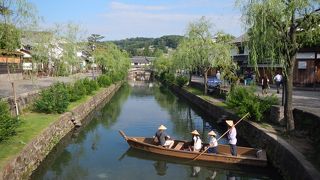 【要注意】美観地区の写真を撮ろうと思っても、けばけばしいお土産物店ばかりなので、この倉敷川の写真しか絵になりません。