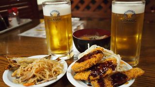 お通し取り放題で300円とは気前よすぎ