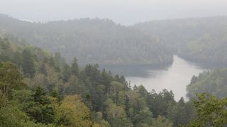 北海道の形をした湖