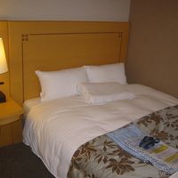 広くてゆったりしたベッド