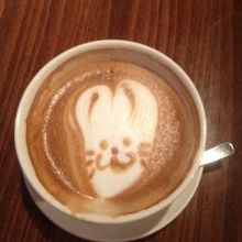 しゃくれてるうさぎちゃんのラテアート