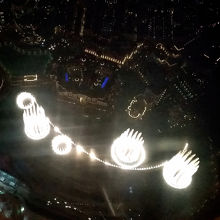 展望台からみたドバイファウンテン