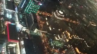 綺麗な夜景が見える