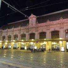 夜のボルドー駅