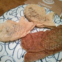 一番手前がクロワッサンたいやき。