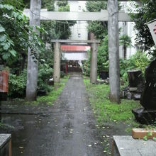 敷地と参道を進むと２体の鳥居に護られた塩釜神社が見えてきます