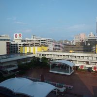 ホテルの窓から見た風景