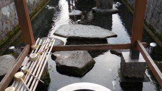 冷たくておいしい湧水