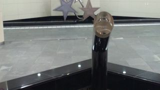 地下街の中の休憩スポット