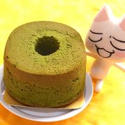 美味しい抹茶シフォンケーキ