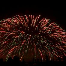 花火が近い気がします