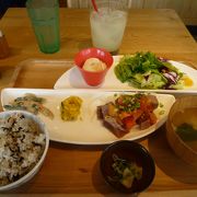 上野で健康的な和定食