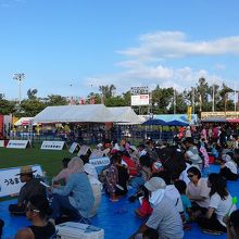 沢山の見物客が訪れています