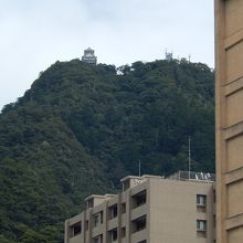 川原町からもお城が見えます