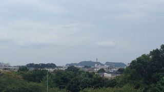 江ノ島が見えました