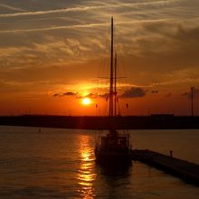 サンセットタイムになってきました綺麗で料理どころでなく写真を