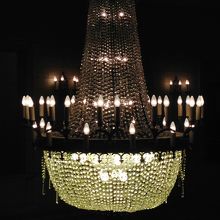 シャンデリアがキラキラ