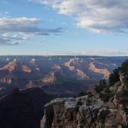 ブライトエンジェルポイントからの夕焼け