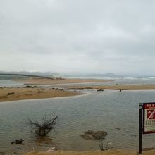 寒くて人影も無く！火力発電所が見える！