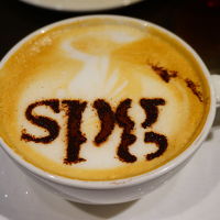 朝食のカプチーノも美味しい