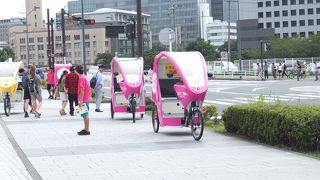 みなとみらい地区を中心に運行している人力タクシー