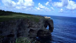 昔と変わらない万座毛