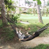 ハンモックに寝転んで