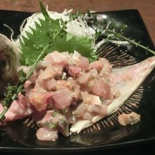 酒が進んだアジのなめろう