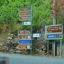 要所要所に標識が出ています。