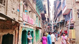 タメルの中心地、タメルチョーク大きな被害はなかった