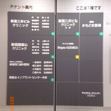 １階は、クリニック、歯科医や薬局等の医療機関が入っています。