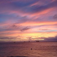 ホテルからの夕焼け