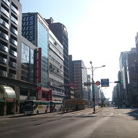 ホテル向かいの道路から。