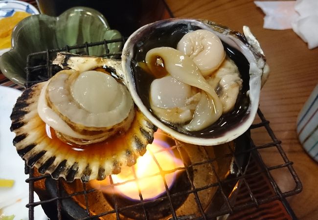 焼き貝がおいしい