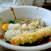 えび天おろし…野菜天もいいかんじだった