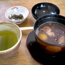 白玉の代わりにそば団子、ただし栗は必要なかった…