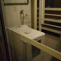 ベランダに洗濯機