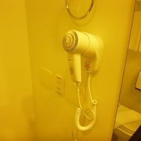 ドライヤー完備。風圧十分。ドライヤーだけは220V。