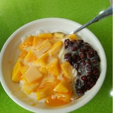 芒果雪花氷+小豆