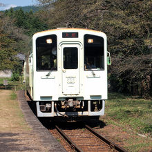 谷汲口駅にて撮影。