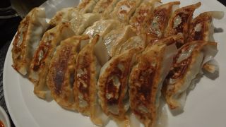 焼き餃子をがっつりと
