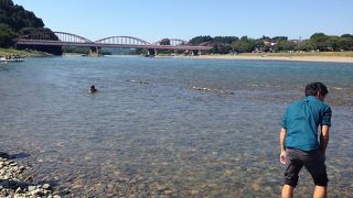 キャンプ、川遊びの基地になる道の駅