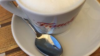 城壁散策の途中にブレイク