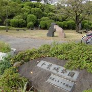 熊本城の前に城があった場所です