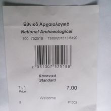 チケットはバーコード式