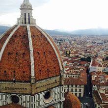 ドゥオモ屋根ごし