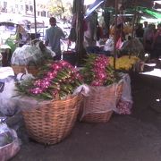 タイ一番のお花の市場