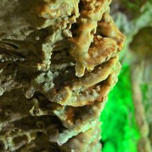 ライトアップされた鍾乳洞内は見どころ満載