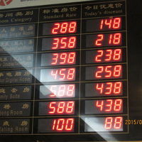 単身房は１４８元、