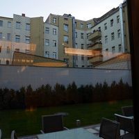 朝食をとるスペースからの眺め